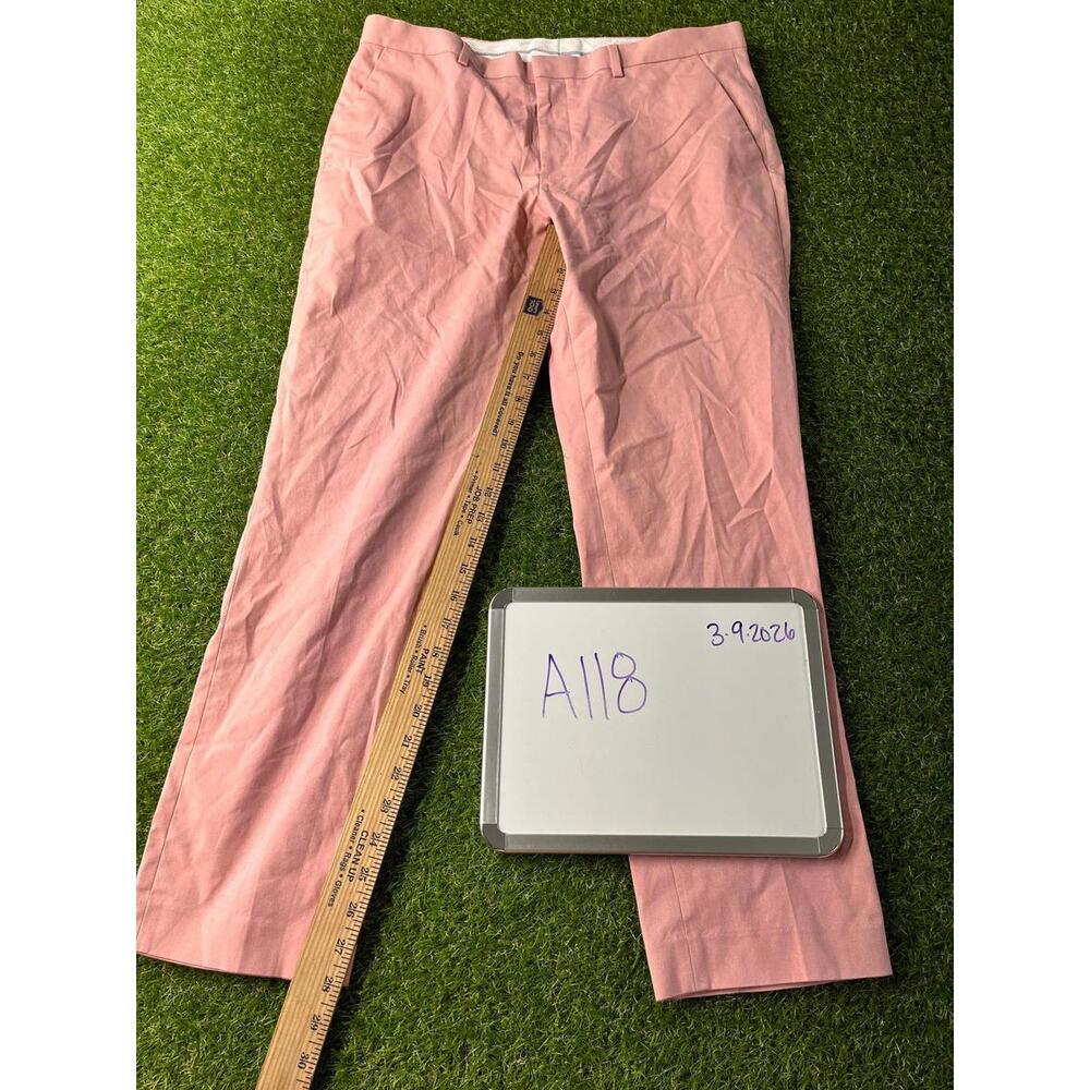 Express Men's Extra‎ Slim Stretch Pants 34x28 short Pink